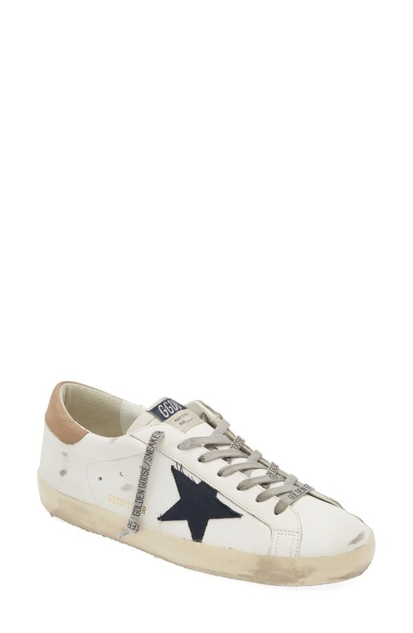 ゴールデングース メンズ シューズ スニーカー Golden Goose SuperStar Low Top Sneaker White Navy Taupe 11657 ホワイト