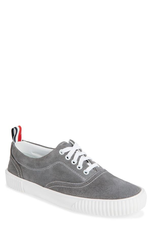 トムブラウン メンズ シューズ スニーカー Thom Browne Heritage Low Top Sneaker Medium Grey グレー