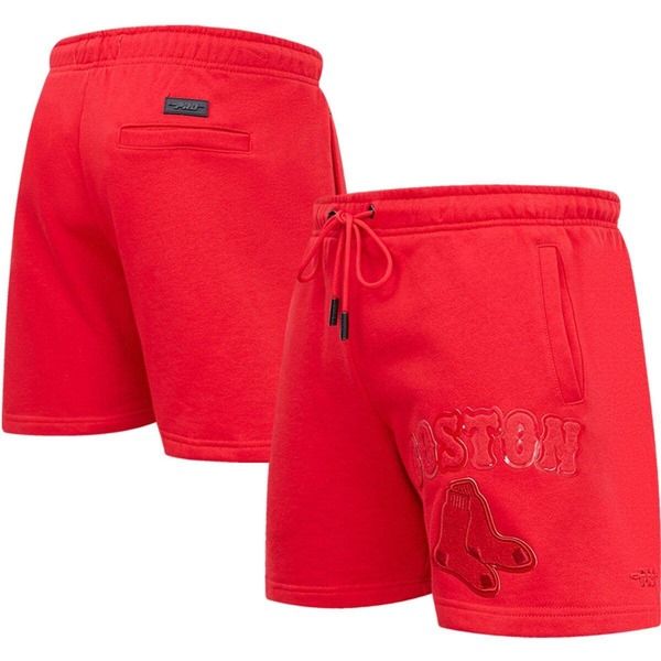 プロスタンダード メンズ ボトムス ハーフパンツ・ショーツ ショートパンツ Mens Pro Standard Boston Red Sox Triple Red Classic Shorts Red 20,506円