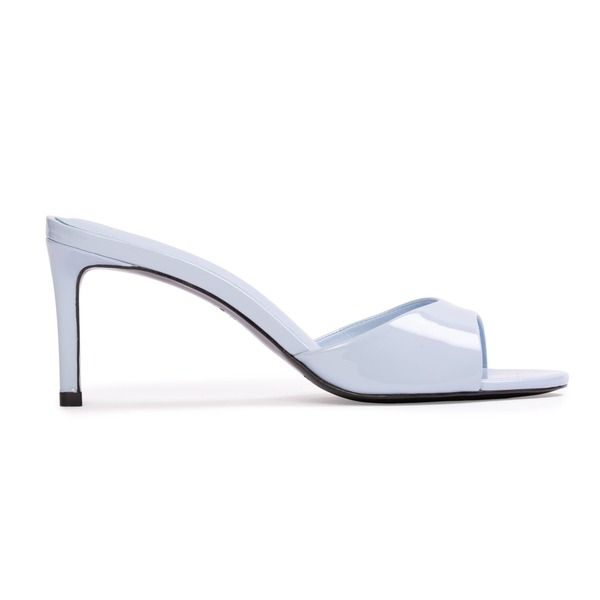 ブラックスエードスタジオ レディース シューズ サンダル BLACK SUEDE STUDIO Freddie 65 Mule Sky Blue Patent Leather ブルー