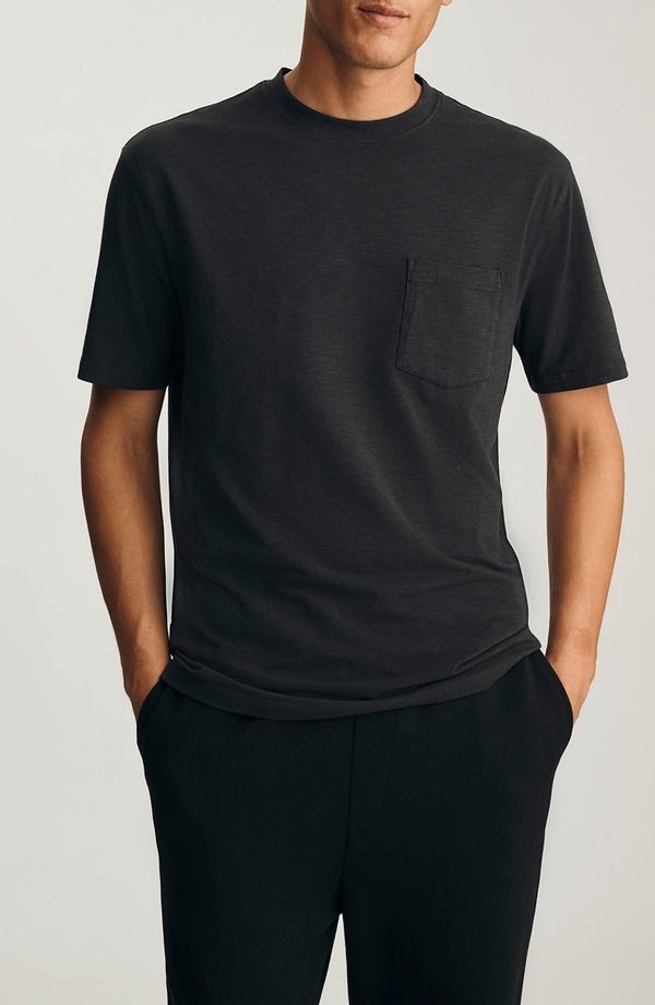マーヴィ ジーンズ メンズ トップス Tシャツ ジャージー Mavi Jeanslub Jersey PocketShirt Pirate Black ブラック