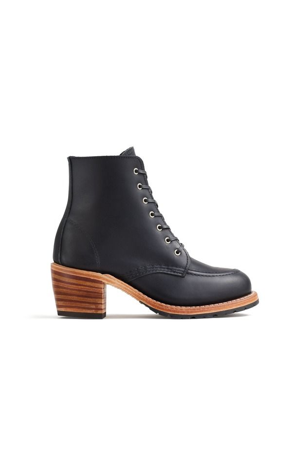 レッドウイング レディース シューズ ブーツ・レインブーツ レザー Red Wing Heritage Clara Boundary Leather Boot Black Boundary ブラック