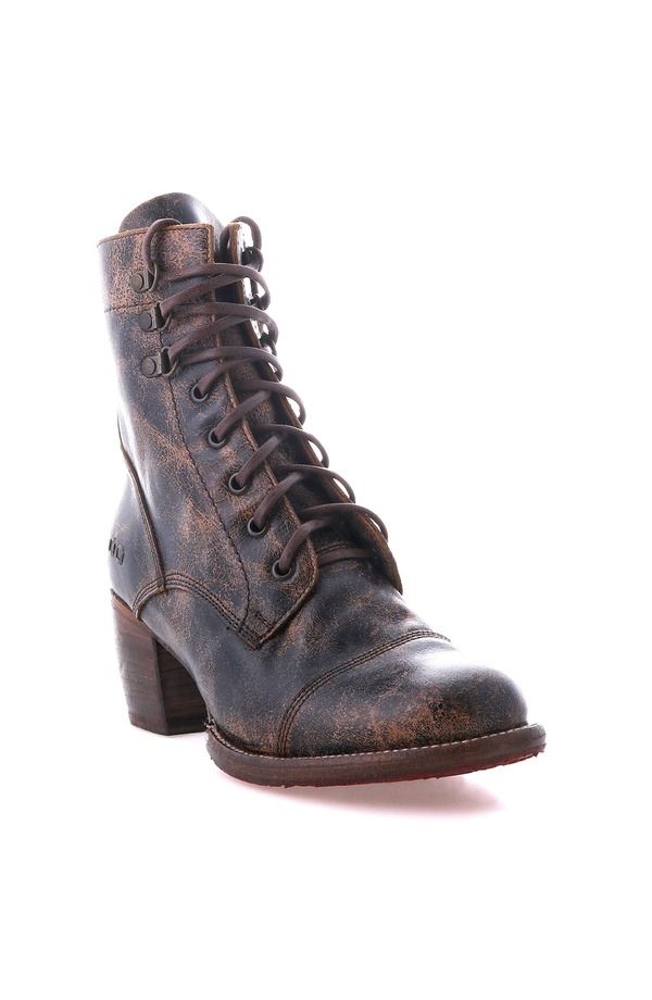 ベッドステュ レディース シューズ ブーツ・レインブーツ ヒール Bed Stu Judgement Heeled Combat Boot Black Lux ブラック 55,680円