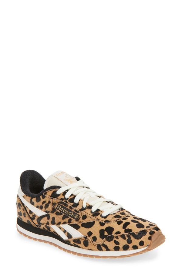 リーボック レディース シューズ スニーカー Reebok Classic AZ Sneaker Cheetah Black Chalk チョーク