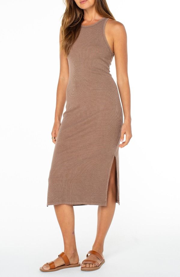ロキシー レディース トップス ワンピース ミディ Roxy Emilia Racer Tank Midi Dress Brownie