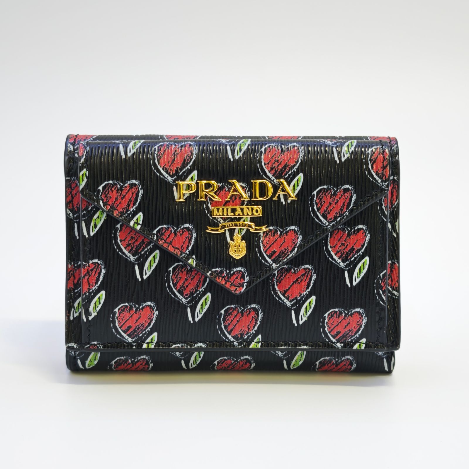 【中古】PRADA 1MH021 ヴィッテロ ムーブ ラブ 財布