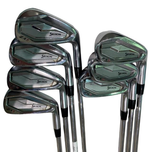 【中古】 ダンロップ SRIXON ZX5 8S アイアンセット IR NS PRO 950GH D.S.T (フレックスS) メンズ 男性用 右利き 右用 Cランク ゴルフクラブ