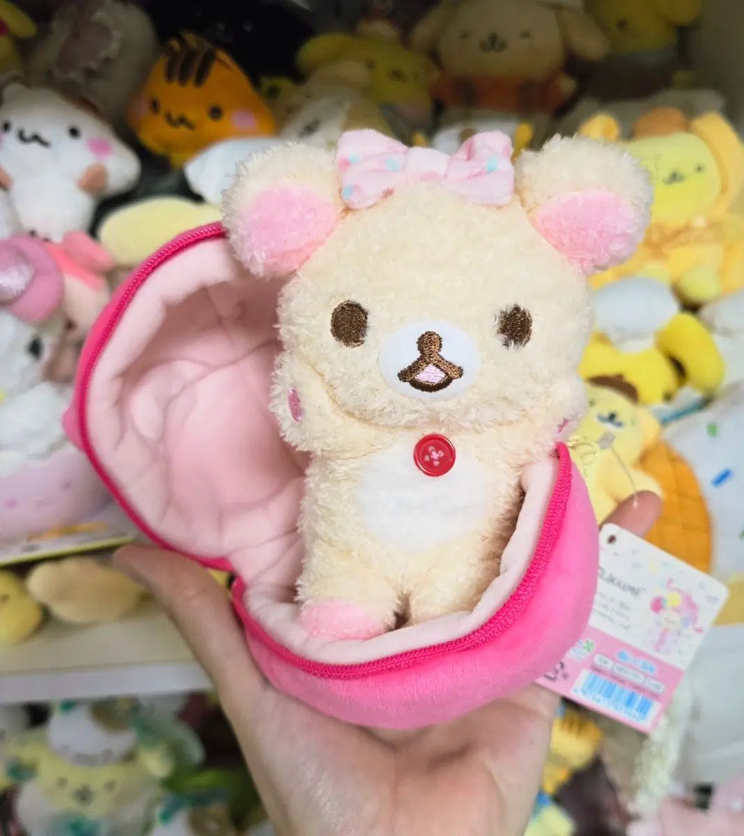 サンエックス 矢澤 にこにこ Happy for you コリラックマ いちご ぬいぐるみ ポーチ