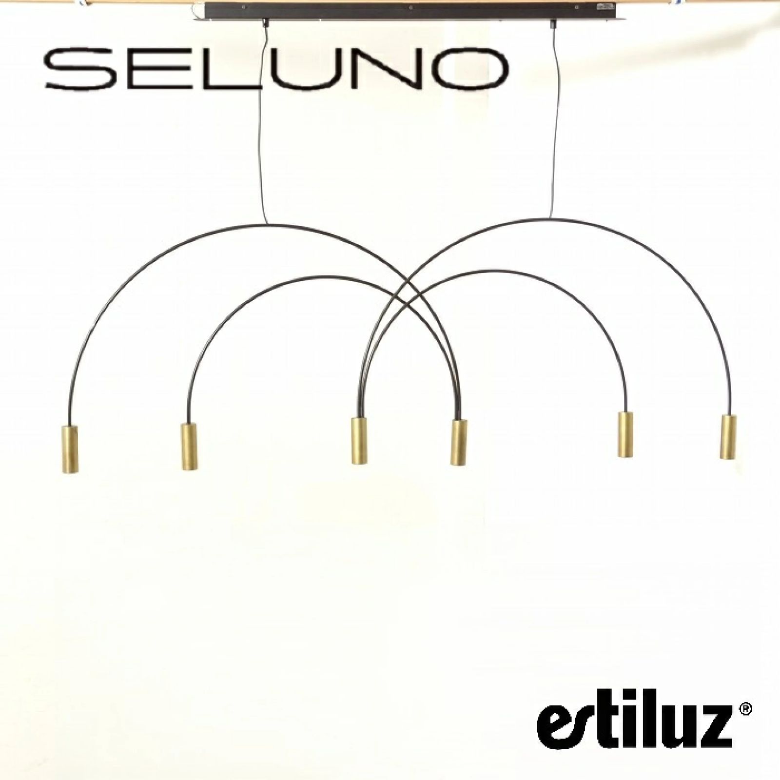◾︎SELUNO◾︎ 【展示美品】Estiluz エスティルース VOLTA L92.2T / ペンダントランプ W1490/ ゴールド 81万 x851