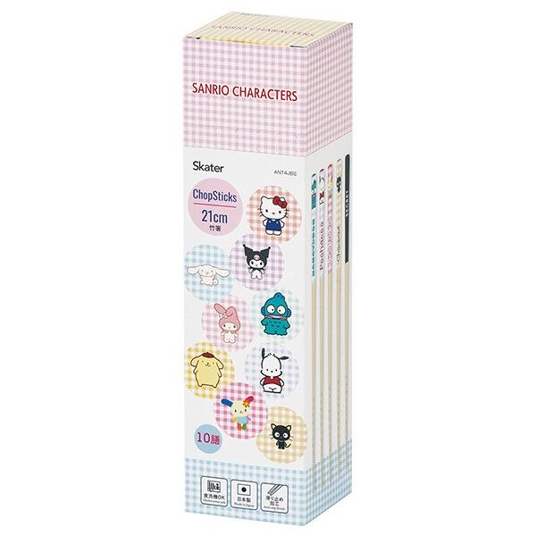 サンリオ キャラクターズ 竹箸 21cm BOX 10膳入 食洗機対応 おしゃれ かわいい キャラクター