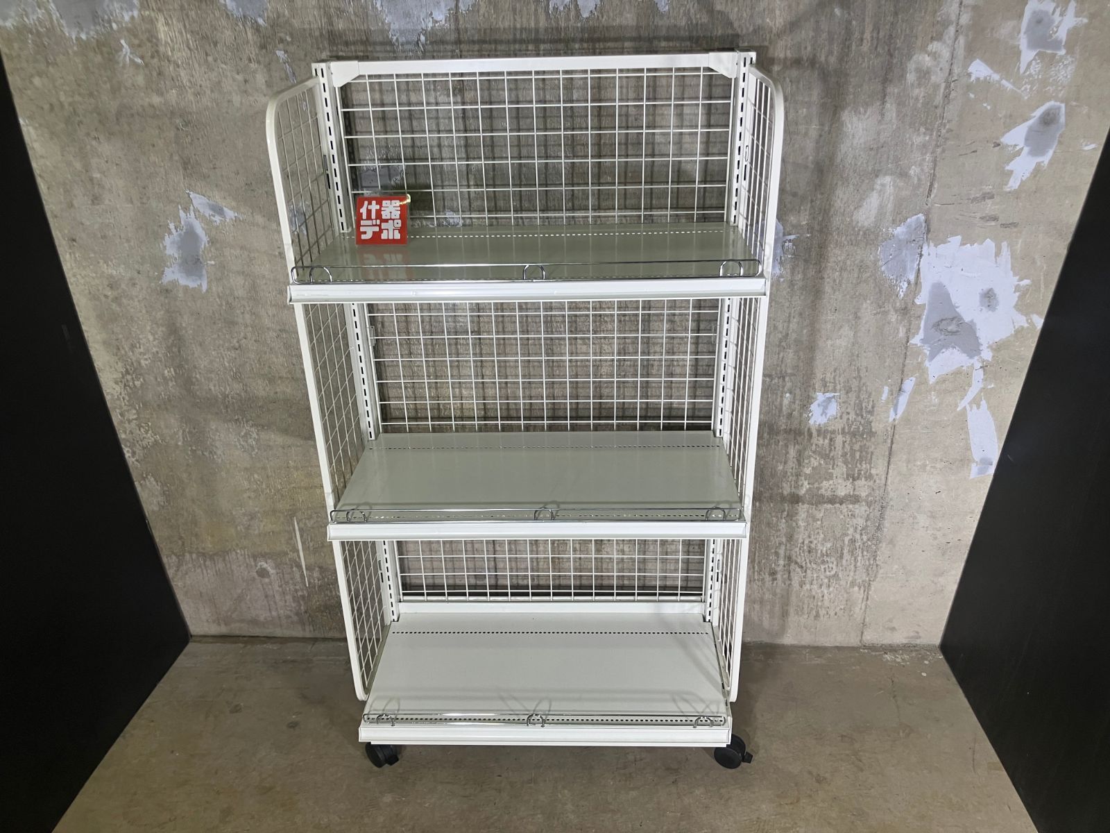 【 什器デポ 】什器セット 単体 片面 パネルタテヤマ ゴンドラ什器 システム什器 コンビニ什器 ディスプレイ オカムラ 18,749円