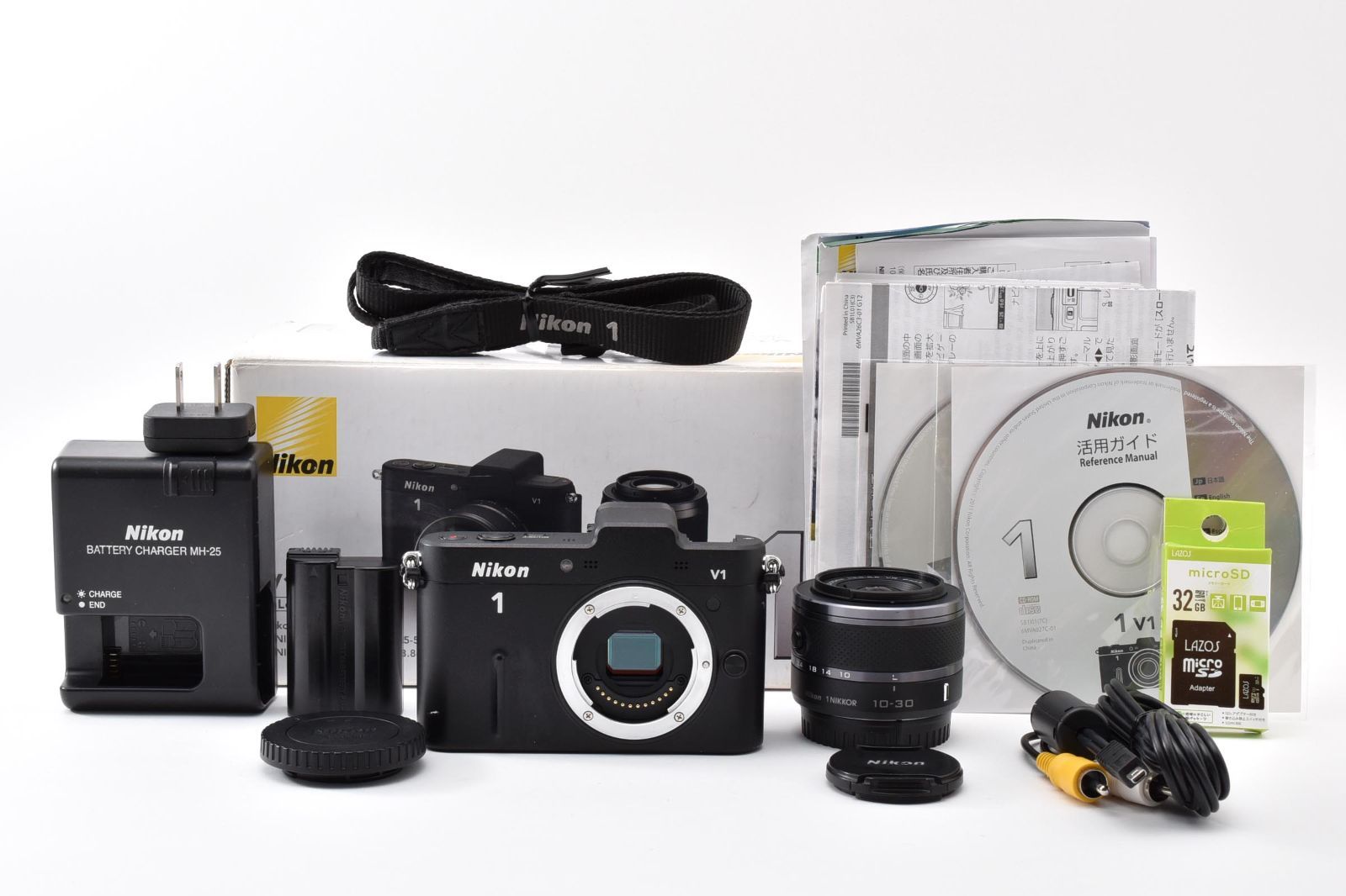 完動品】Nikon 1 V1 NIKKOR VR 10-30mm レンズキット ブラック ニコン
