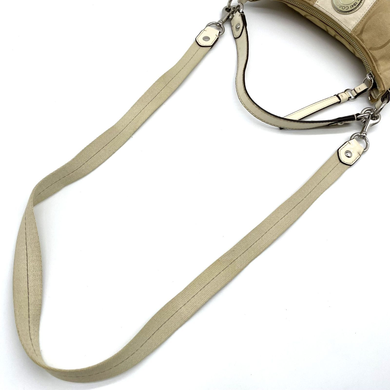 コーチ COACH ショルダーバッグ 2WAY 斜め掛け 肩掛け キャンバス 