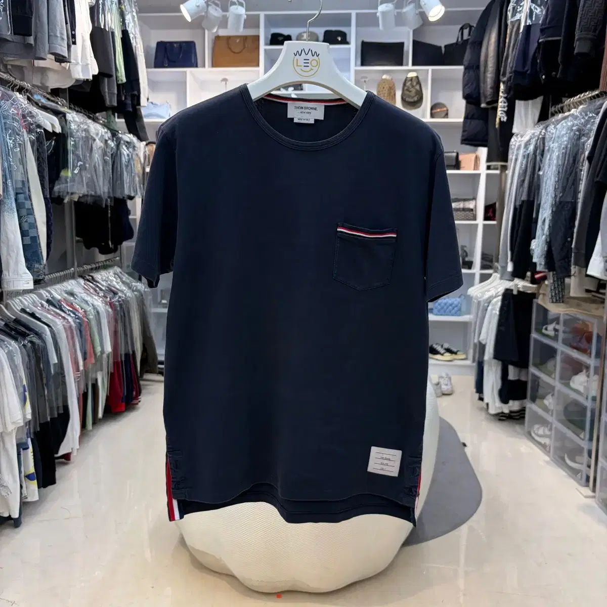 リオブ전포점 トム・ブラウン 3本線 ポケット 半袖 Tシャツ 4 25,946円