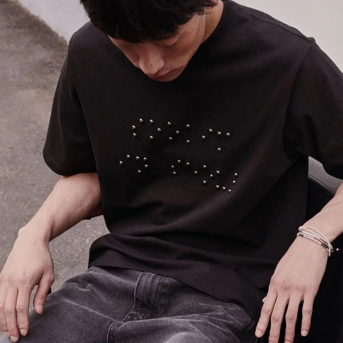 スギム SOOKIM BRAILLE TSHIRT BLACK 半袖 Tシャツ 7,266円