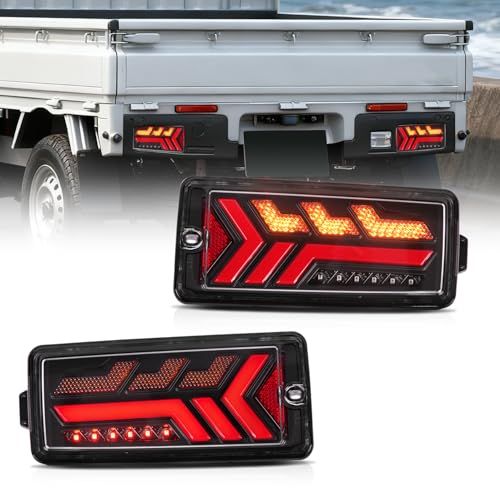 N◆Archaic ハイゼット トラック ジャンポ 後期型 専用 LED テールランプ S500 S500P S510P S500U S510U S500J S510J 純正交換式 ポン付け シーケンシャルウインカー/点滅ウインカー切替可能 10a65be6