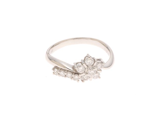 JEWELRY ジュエリー ジュエリー PT900/D0.50/4.3g/#14 貴金属･宝石 ﾘﾝｸﾞ リング・指輪 Pt900プラチナ Pt900 14号 シルバー レディース【中古】472 37,538円
