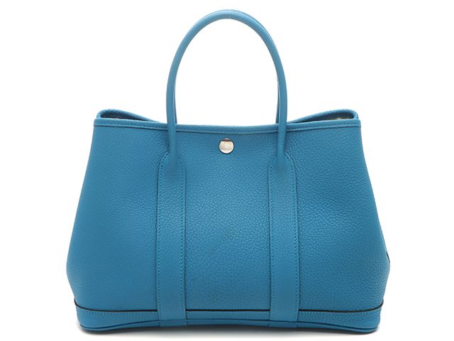 HERMES エルメス バッグ ガーデンTPM ブルーザンジバル/SV ﾊﾞｯｸﾞ ハンドバッグ ネゴンダ ブルーザンジバル A刻印刻印 ユニセックス【中古】472 247,170円