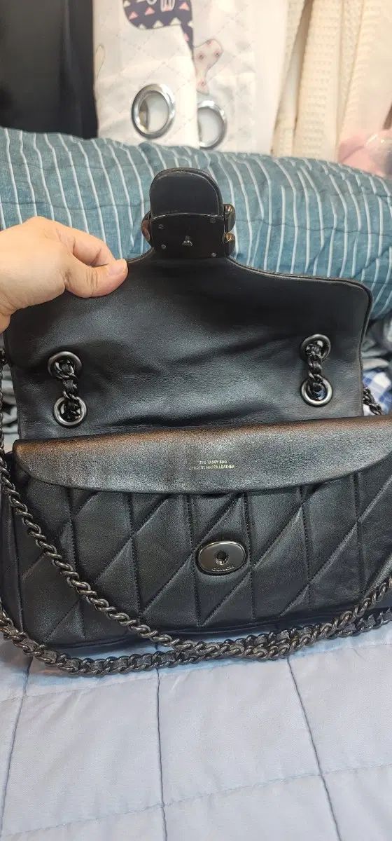 COACH キルティング ショルダーバッグ 黒