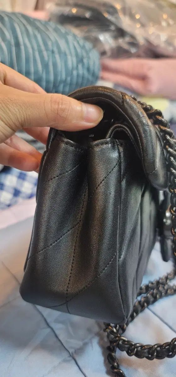 COACH キルティング ショルダーバッグ 黒