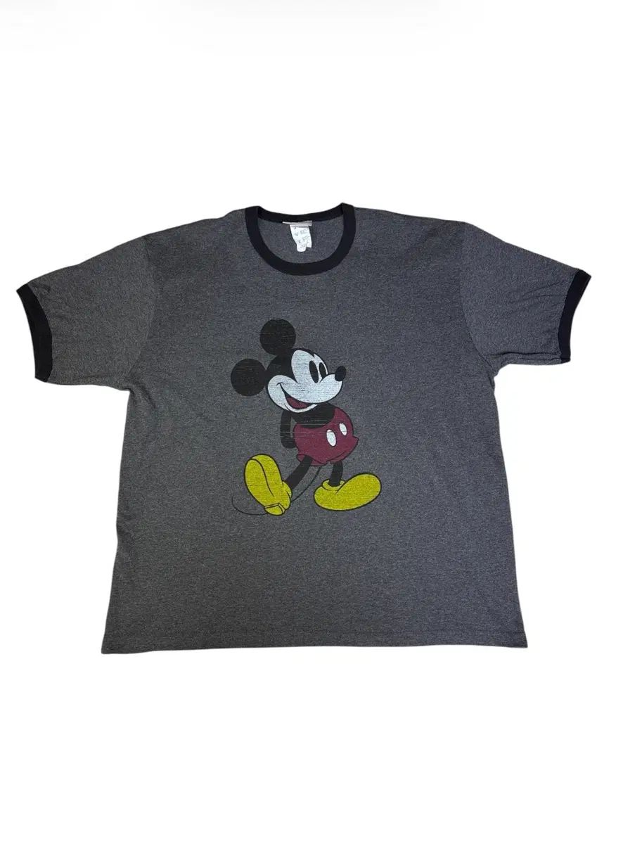 ヴィンテージ 00s ディズニー ミッキーマウス DISNEY MICKEY MOUSE リンガーTシャツ XL