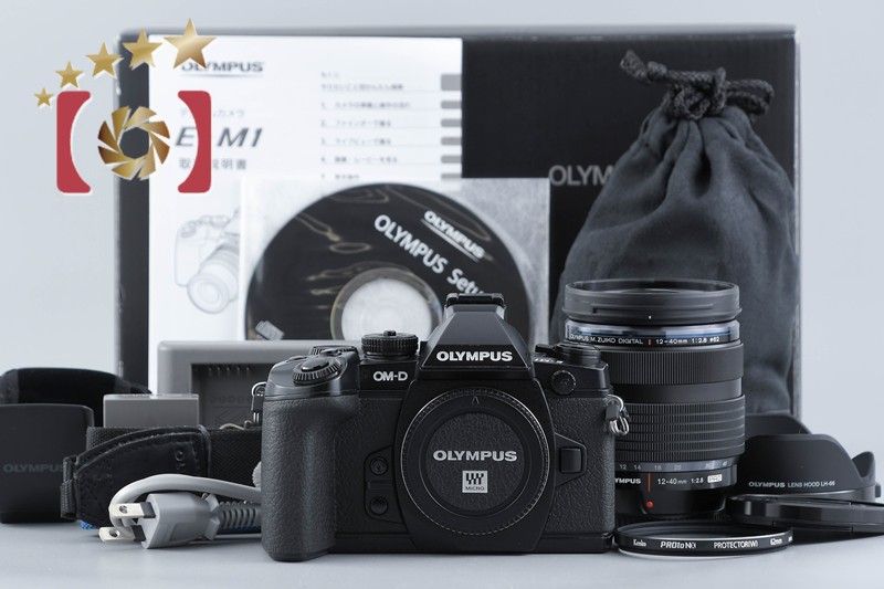 [중고] 올림푸스 올림푸스 OM-D E-M1 12-40mm f/2.8 프로 렌즈 키트 블랙 오리지널 박스 포함
