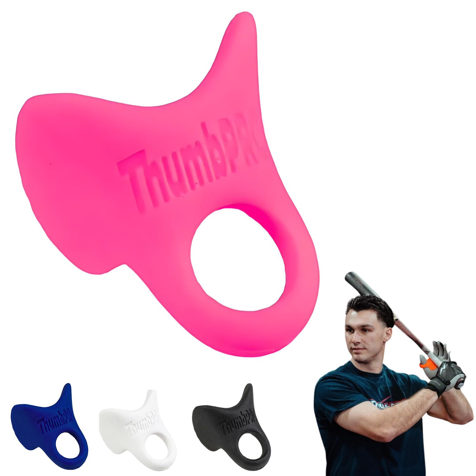 ThumbPRO 野球用サムガード バッティング時のしびれ軽減 グリップ強化 親指プロテクター ソフトボール対応 左右兼用 3サイズ（バブルガムブラスト、ミディアム） [バブルガムブラスト] [ミディアム] 7,244円