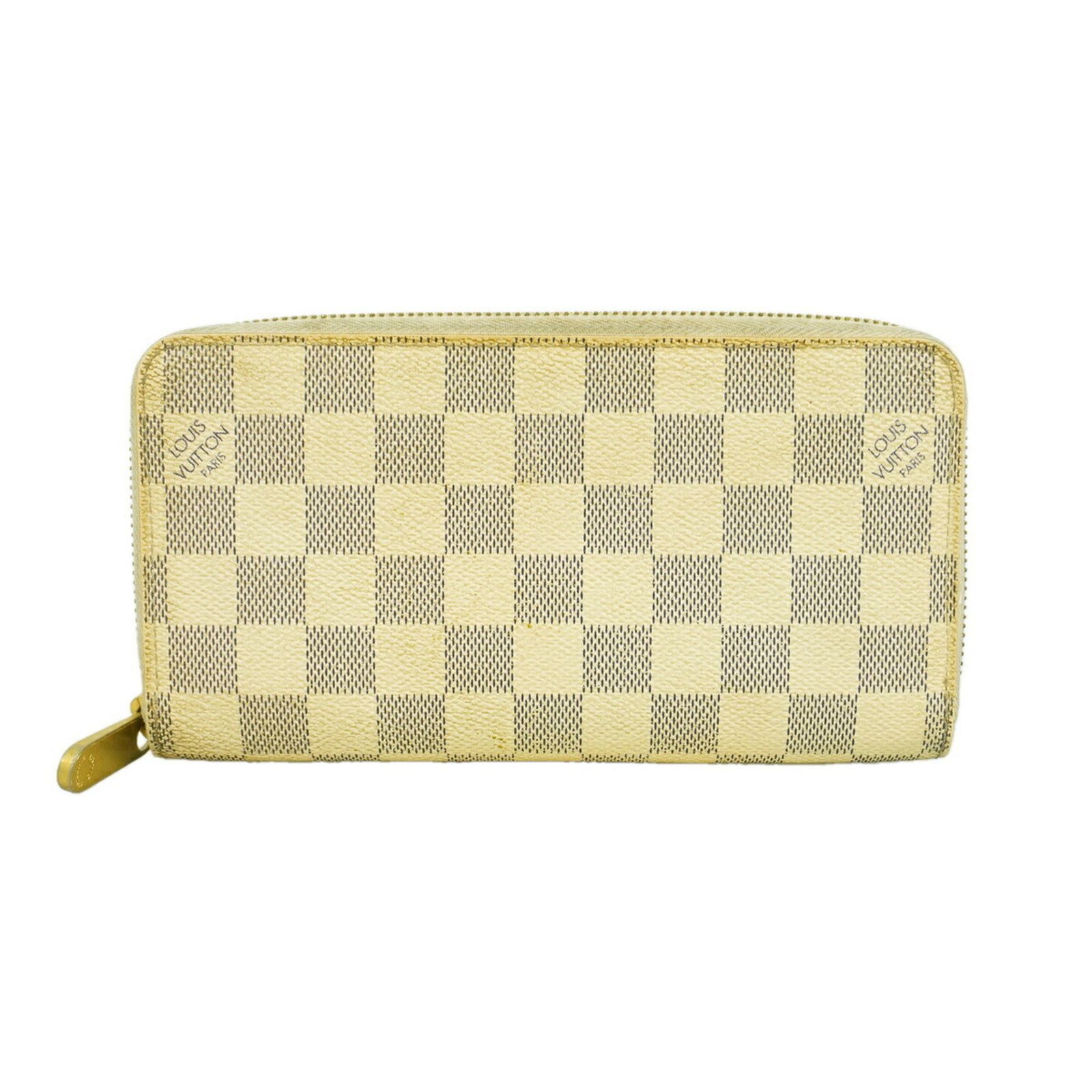 ルイ・ヴィトン(Louis Vuitton) ルイ・ヴィトン 長財布 ダミエ・アズール ジッピーウォレット N60019 ホワイトレディース