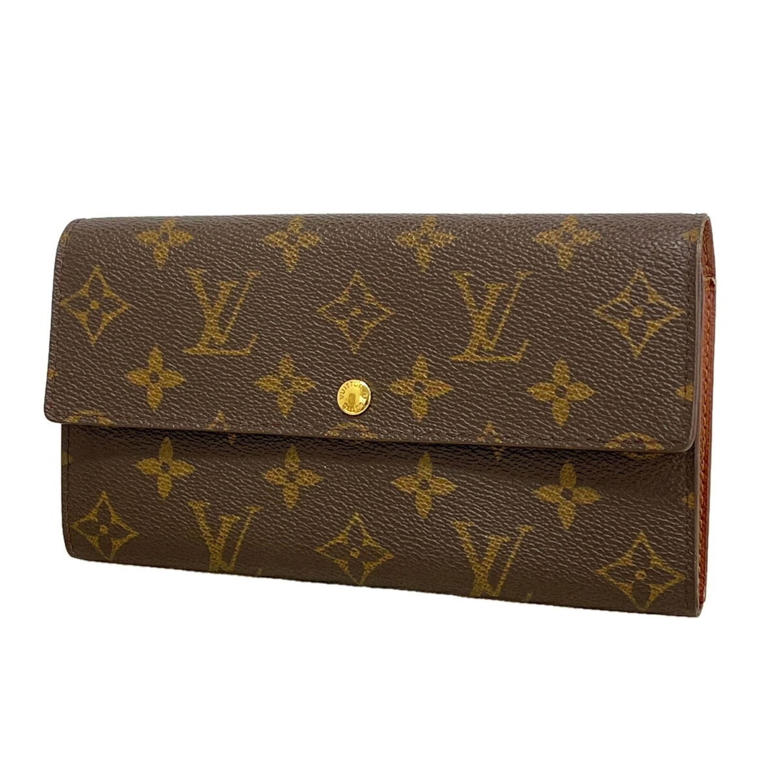 ルイ・ヴィトン(Louis Vuitton) ルイ・ヴィトン 長財布 モノグラム ポシェットポルトモネクレディ M61725 ブラウンレディース