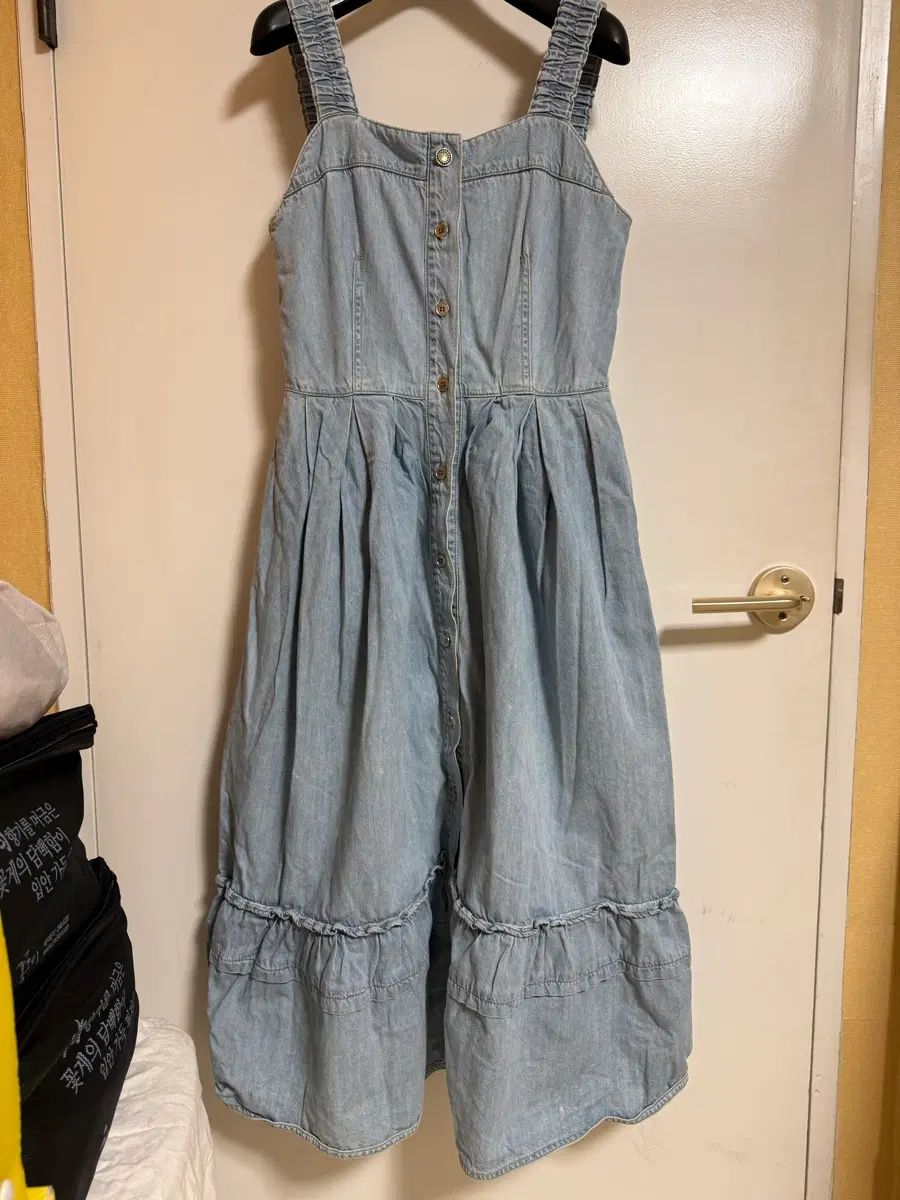 SJYP ライトブルー デニム ビスチェ ロング ONE PIECE 5,674円
