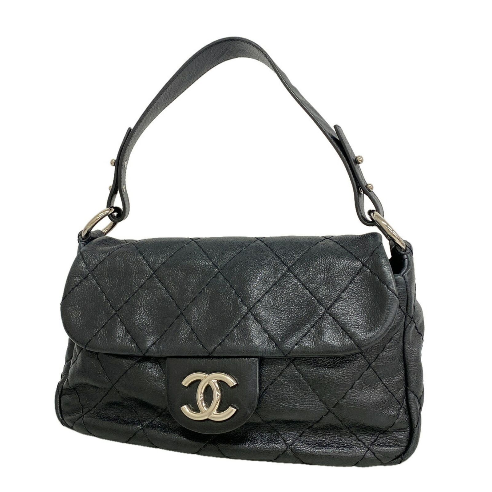 シャネル(Chanel) シャネル ショルダーバッグ オンザロード レザー ブラック レディース
