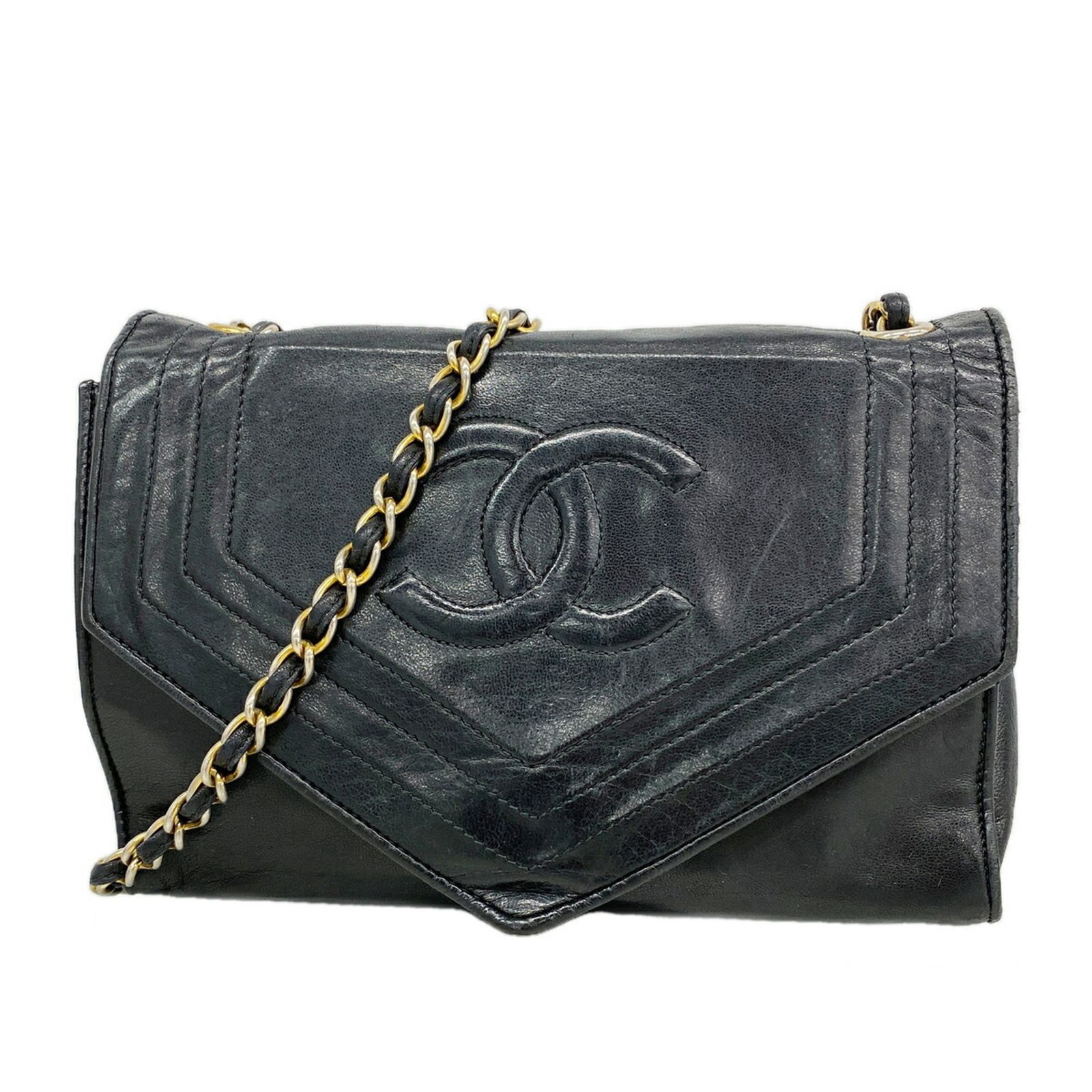シャネル(Chanel) シャネル ショルダーバッグ チェーンショルダー ラムスキン ブラック レディース 118,503円