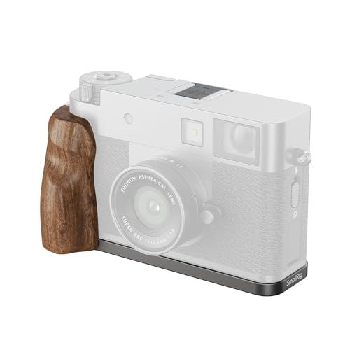 SmallRig X-Half用 木製L字マウントプレート、FUJIFILM X-Half用Lプレート、エルゴノミックウッドサイドハンドル、ホットシューカバー付属（チャコールシルバー） - 5394ym bd4e2b8b