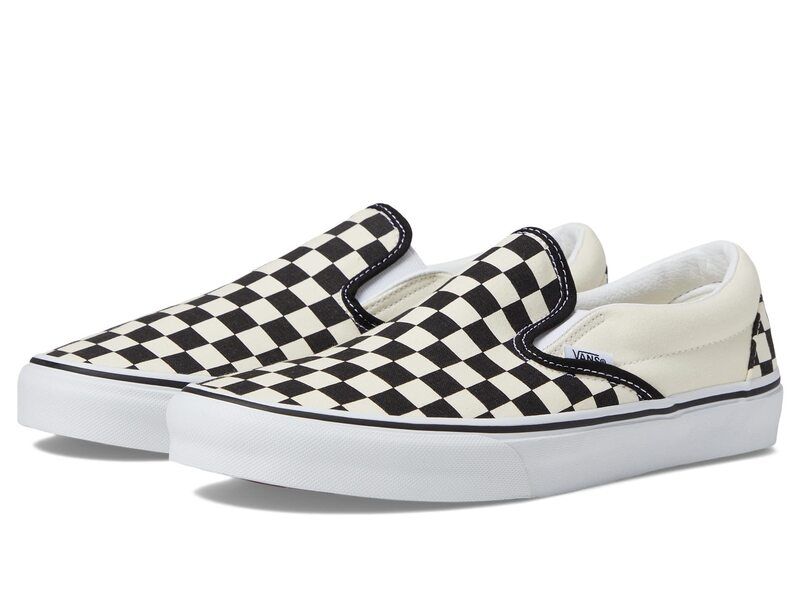 バンズ メンズ シューズ スニーカー Vans Classic SlipOn Wide Checkerboard Bl チェック