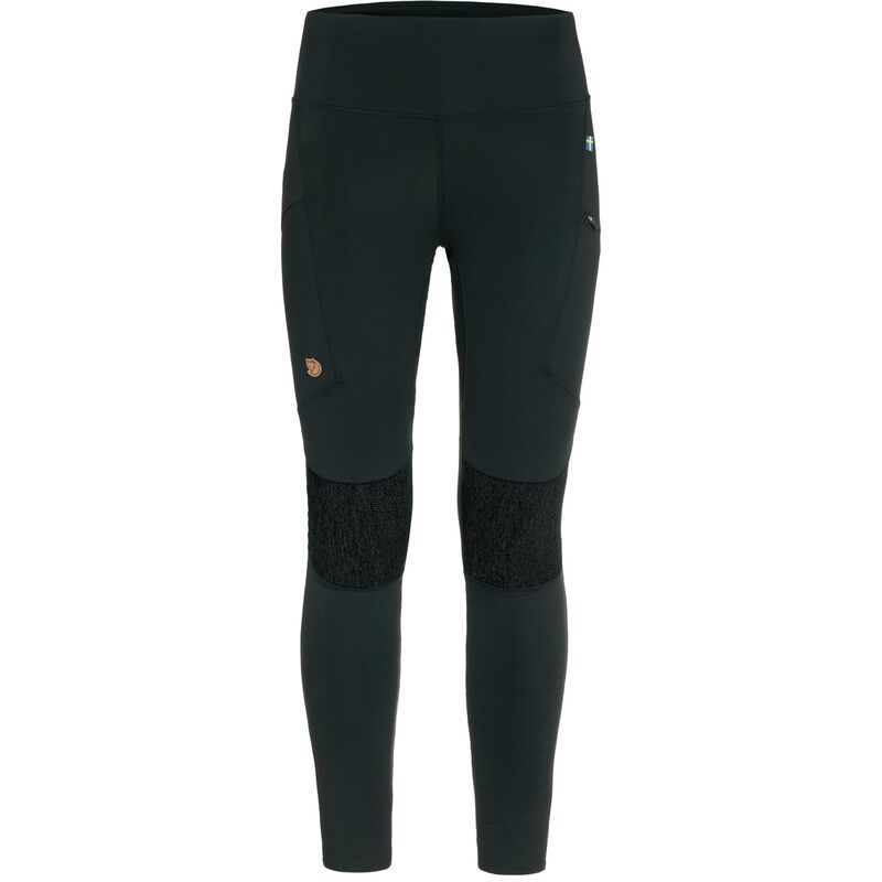 フェールラーベン レディース ボトムス カジュアルパンツ Fjallraven Abisko Trekking Tights HD Black ブラック