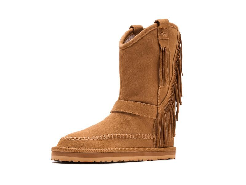 フリーピープル レディース シューズ ブーツ・レインブーツ フリンジ Free People Faye Fringe PullOn Boots Toffee Suede 19,786円