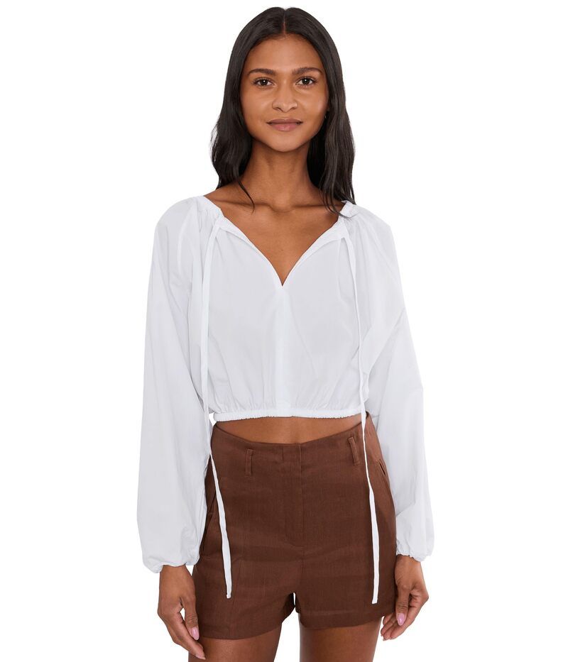 ファレティ レディース トップス シャツ Faherty Coastal Poplinera Top White ホワイト 26,520円