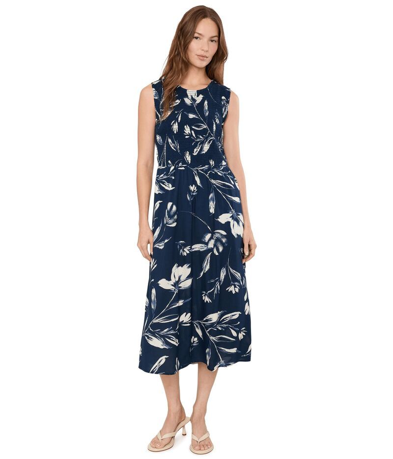 カルバンクライン レディース トップス ワンピース フラワー柄 ミディ ノースリーブ シャーリング フラワー Calvin Klein Sleevelessmocked Floral Midindig 20,790円