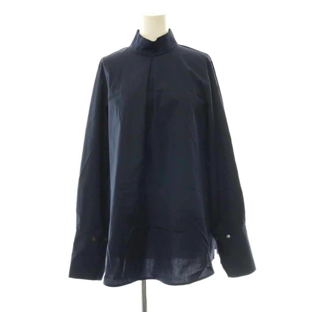 デレス deres blooming embroidery blouse ブラウス シャツ 長袖 エンブロイダリー F 紺 ネイビー /HS ■OS 7,739円