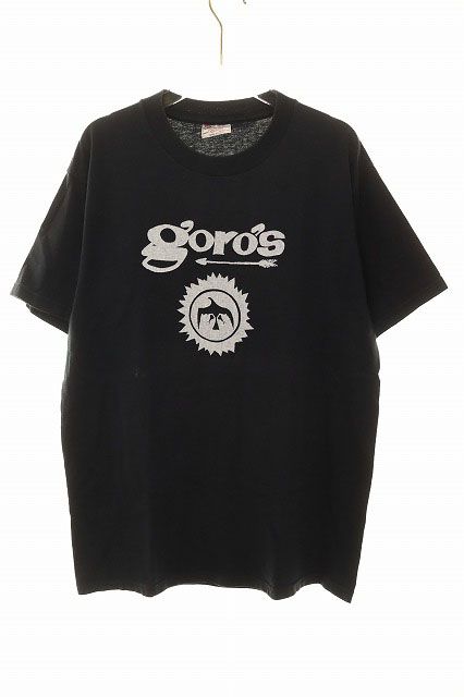 ゴローズ goro's USA製 UNITED SPORTS TEE BLACK M イーグル ロゴ Tシャツ ダブルステッチ 半袖 ブラック 【ブランド古着ベクトル】【中古】●260812