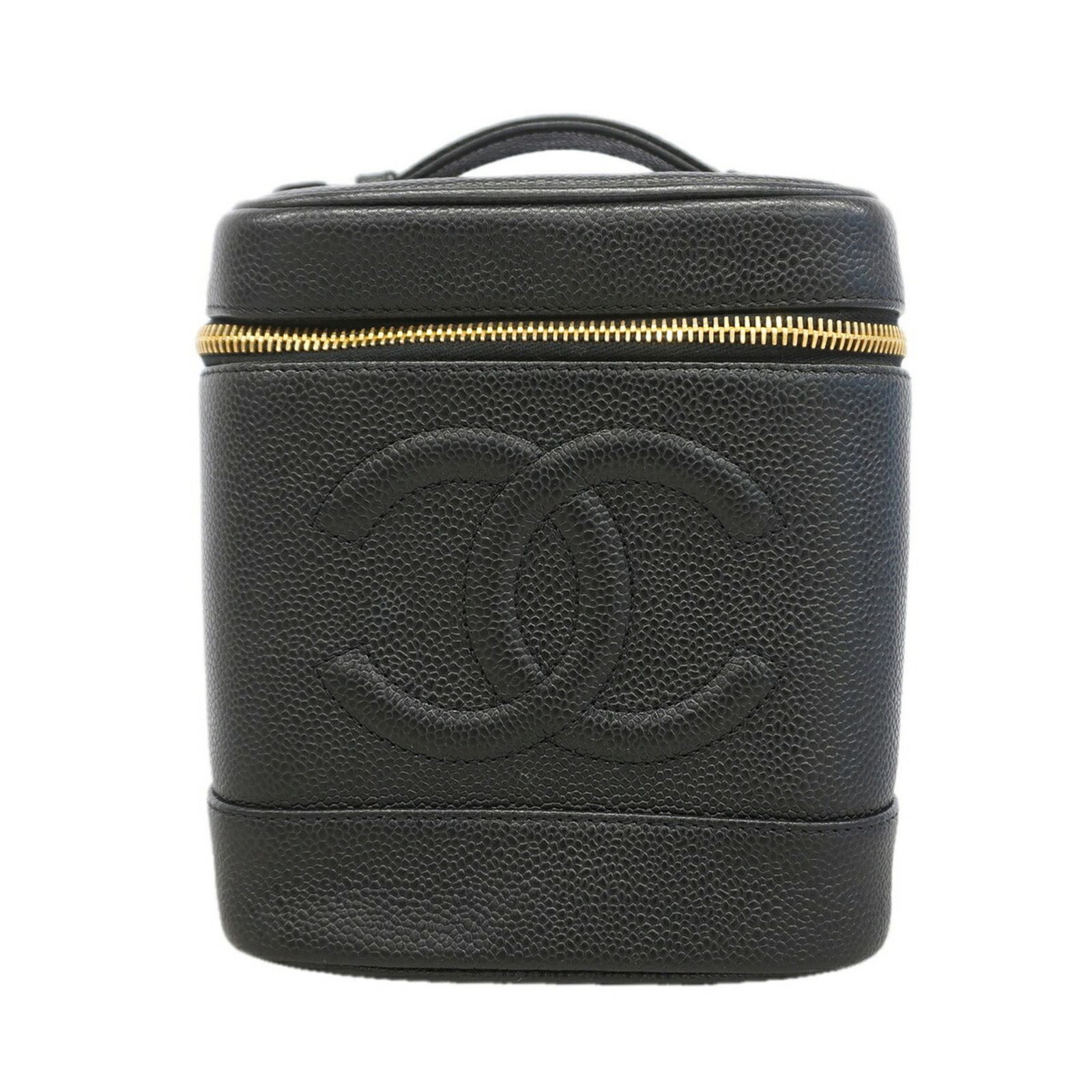 シャネル(Chanel) シャネル ハンドバッグ・バニティバッグ キャビアスキン ブラック レディース