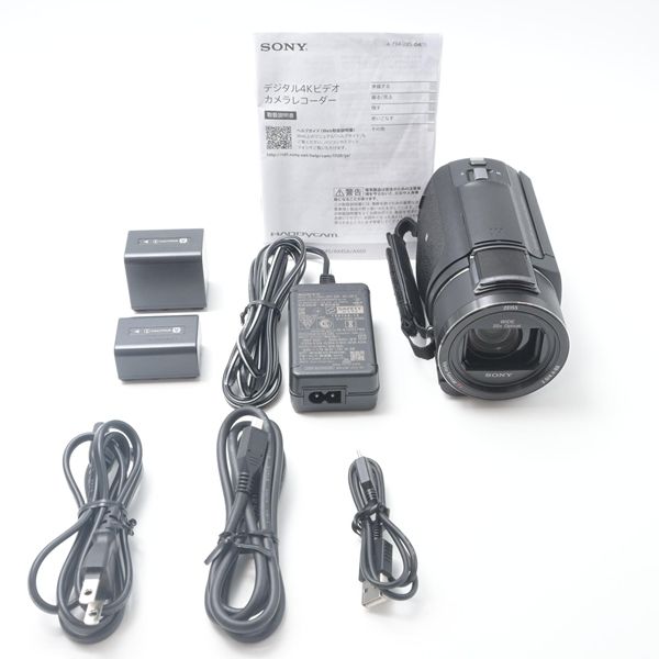 ソニー SONY FDR-AX45A B Handycam [美品A]