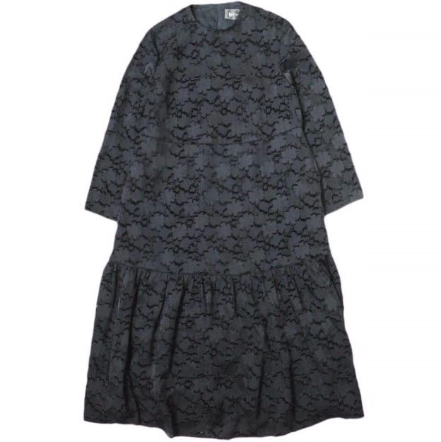Ballsey ボールジィ 24SS 日本製 マーガレットカットジャカード フレアギャザーワンピース 11-06-41-06833 34 NAVY TOMORROWLAND ドレス トップス g22365 10,904円