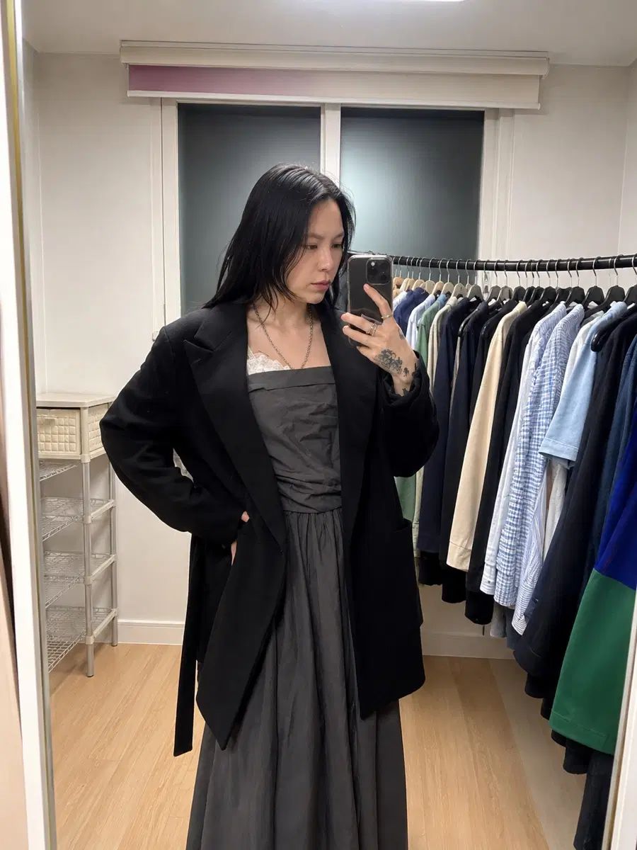 新品) J ELLIS ブラック ベルト付き オーバーサイズ ジャケット 7,334円