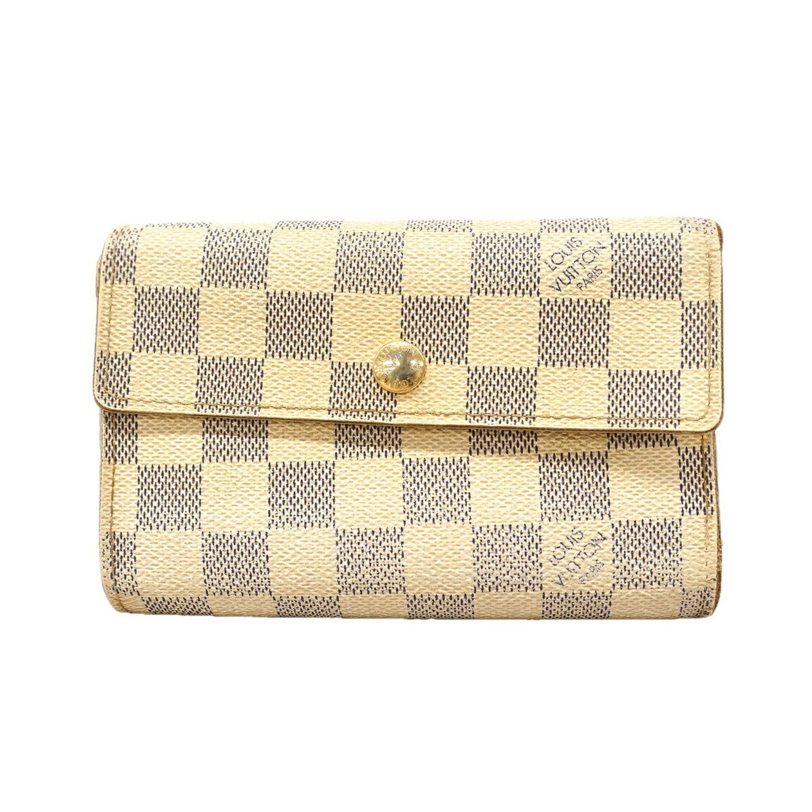 ルイ・ヴィトン(Louis Vuitton) ルイ・ヴィトン 三つ折り財布 ダミエ・アズール ポルトフォイユアレクサンドラ N63068 ホワイトレディース 11,219円