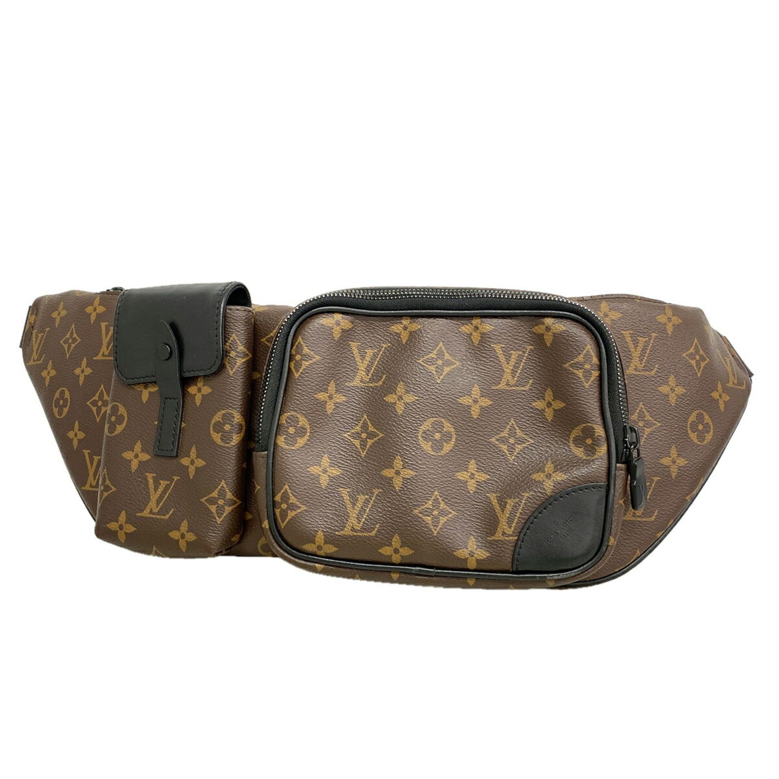 ルイ・ヴィトン(Louis Vuitton) ルイ・ヴィトン バッグ・ウエストバッグ モノグラム・マカサー クリストファーバムバッグ M45337 ブラウン ブラックメンズ