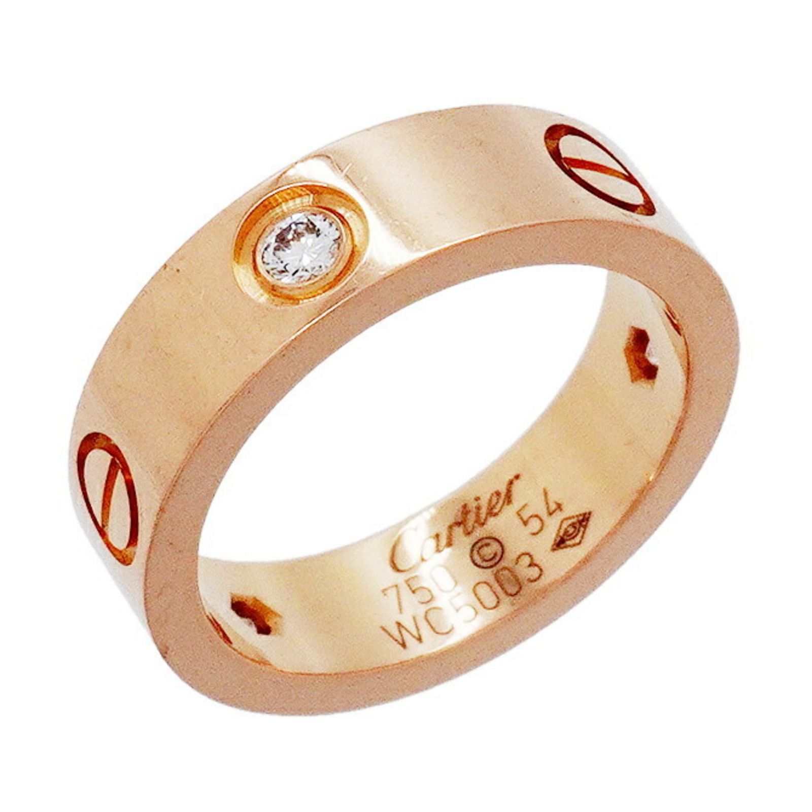 カルティエ(Cartier) カルティエ リング ラブ 3PD 18KPG ピンクゴールド ダイヤモンド ＃54レディース 213,603円