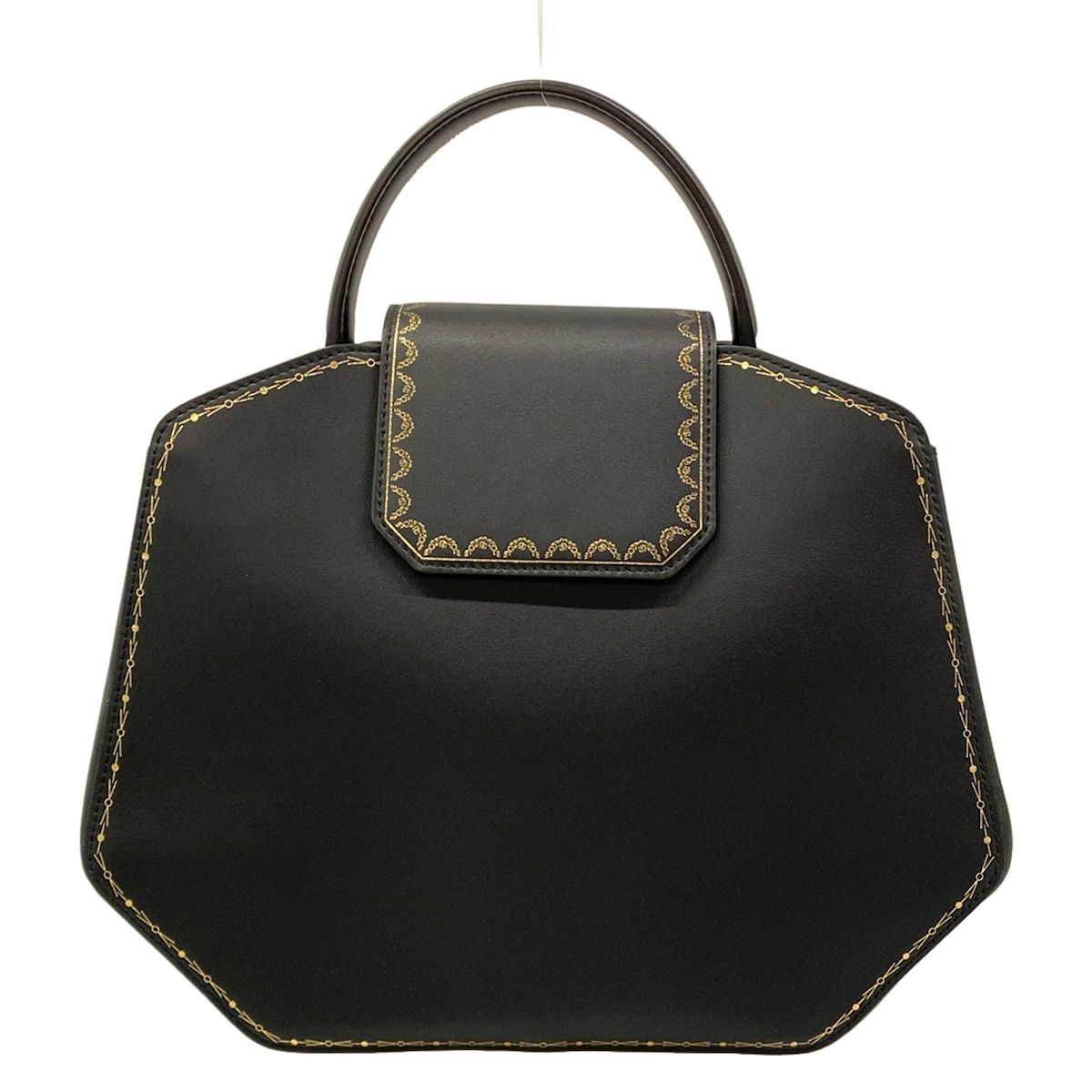 Cartier(カルティエ) ハンドバッグ ガーランドドゥカルティエトップハンドルバッグSM 黒 レザー 61,985円