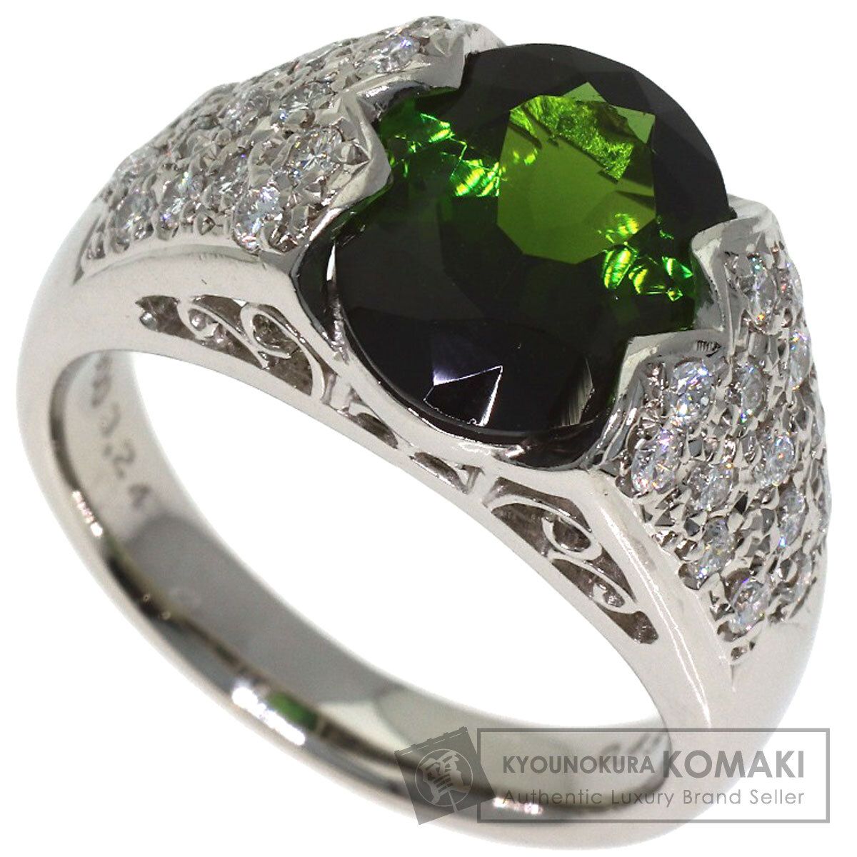SELECT JEWELRY セレクトジュエリー 田村俊一 グリーントルマリン ダイヤモンド リング・指輪 PT900 レディース [中古] 112,875円