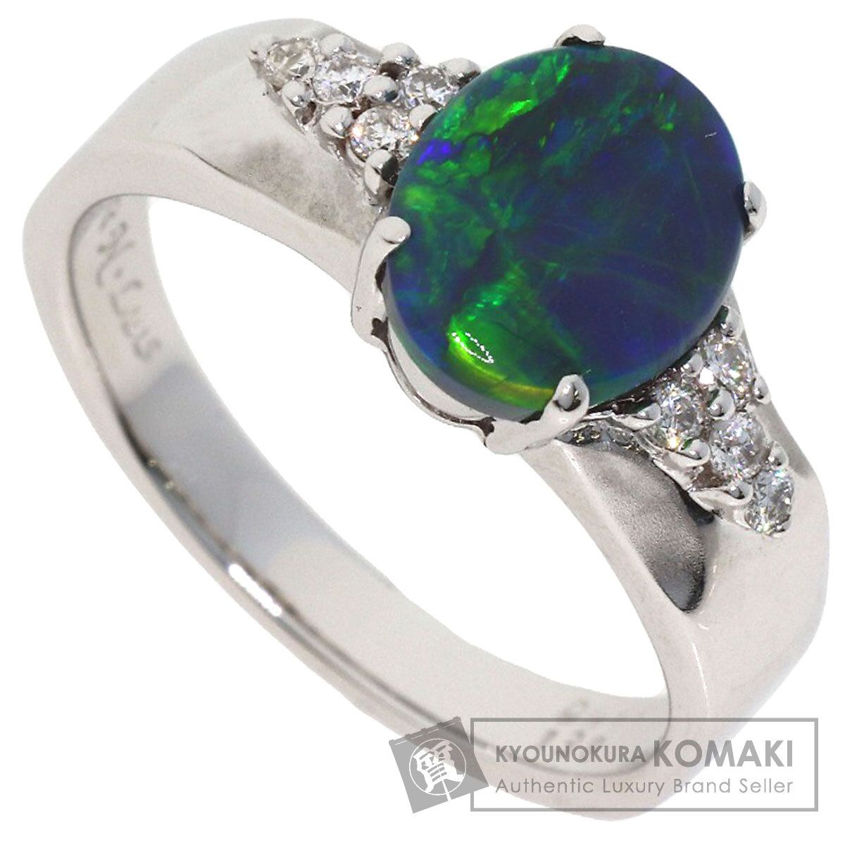 SELECT JEWELRY セレクトジュエリー N Luis ブラックオパール ダイヤモンド リング・指輪 K18WG レディース [中古] 90,090円